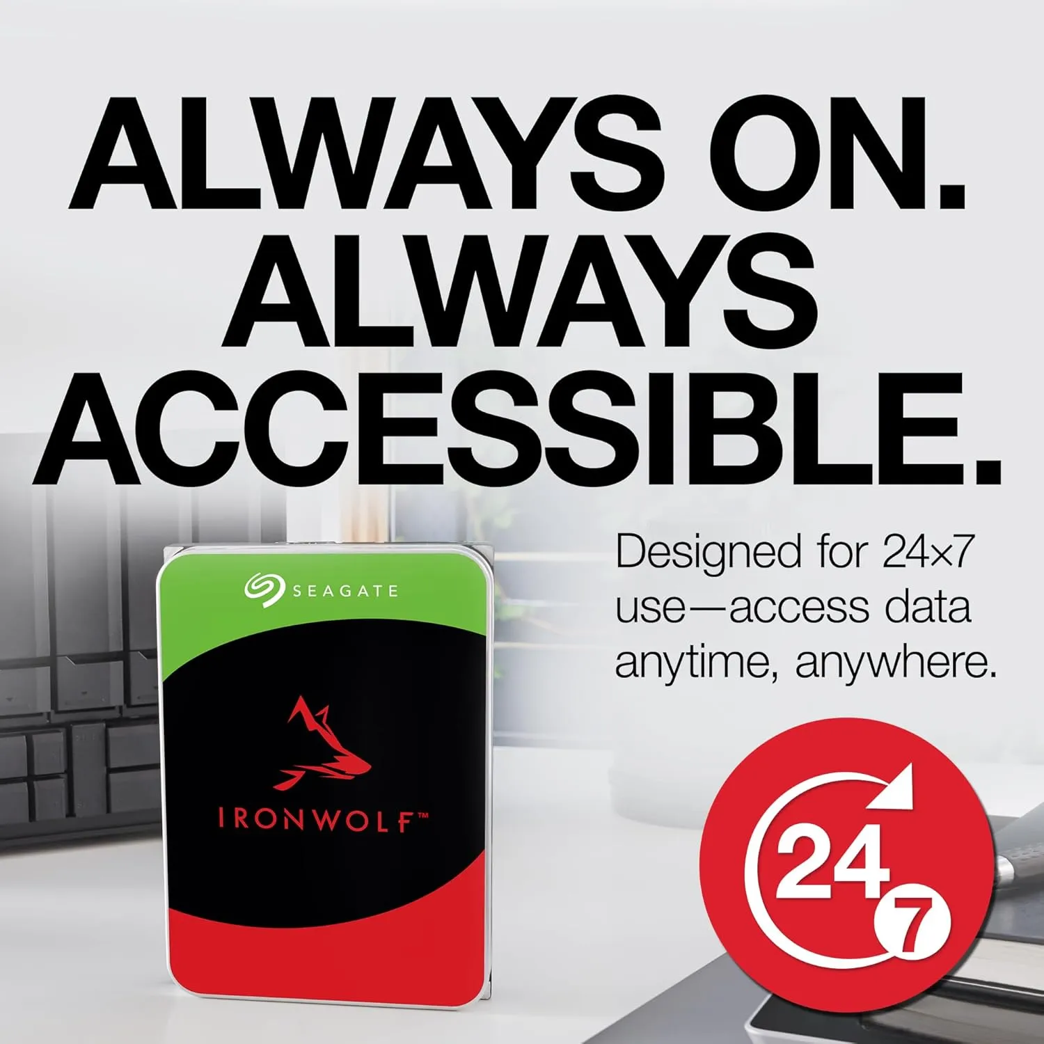 Seagte Ironwolf 4TB 3.5 Inch NAS Internal Hard Disk view 3
